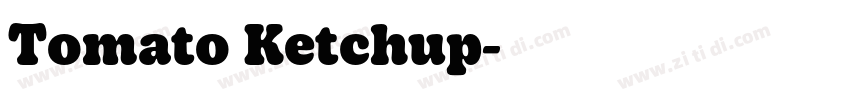 Tomato Ketchup字体转换